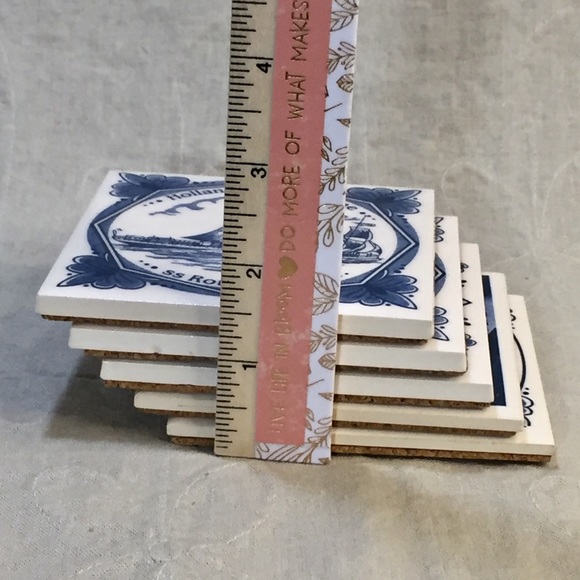 Five Holland America Cruise Line Ceramic Tile Trivets - Picture 9 of 9